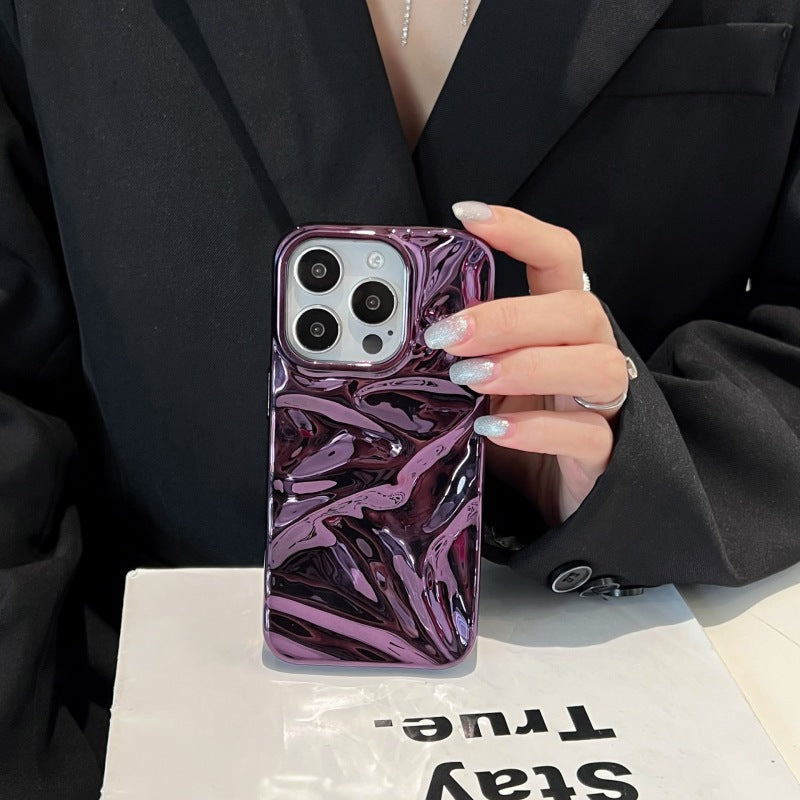 Su Dalgası Desenli İphone Telefon Kılıfı